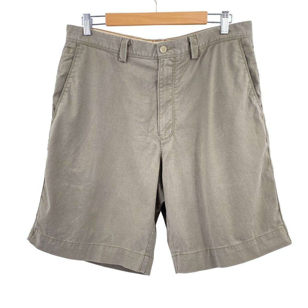Tommy Bahama Olive Green shorts size 34 soft Tencel summer vacation